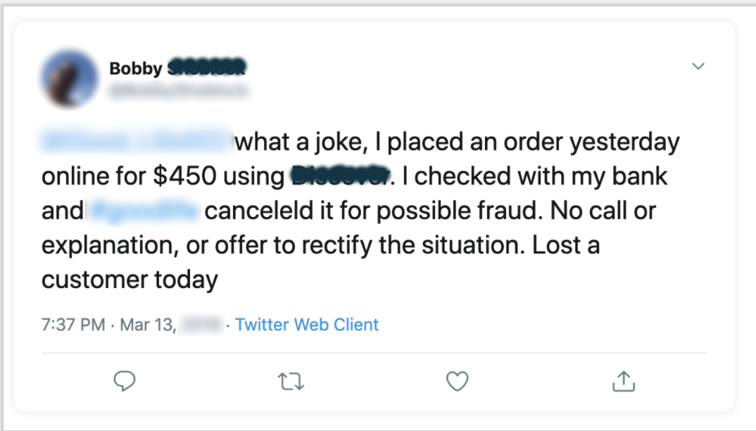 Unterhaltungselektronik False Declines