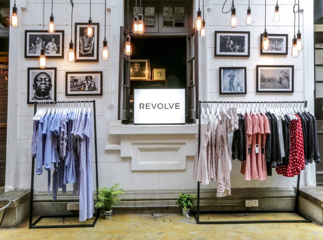 Inside a REVOLVE store
